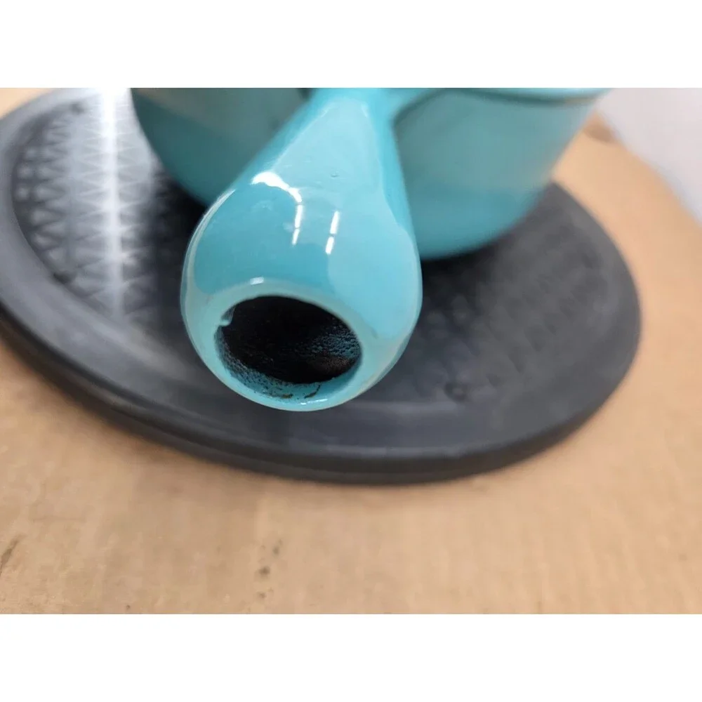 Vintage Mid-Century Le Crueset Cousnaces France Paris Blue Saucepan & Lid P-20